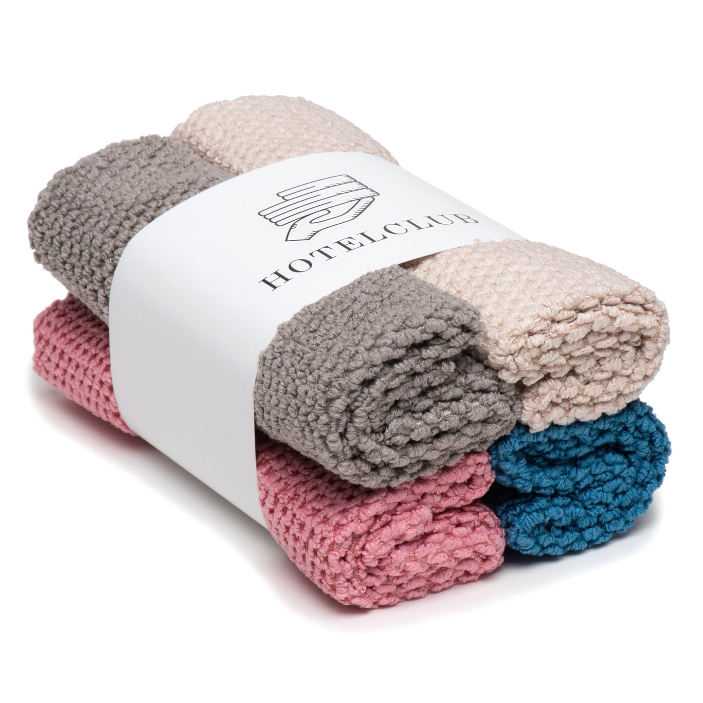 Mikrofasertuch 4er Set 30x30cm Putztücher Reinigungstuch Polier und Trockentuch - Hotelclubshop