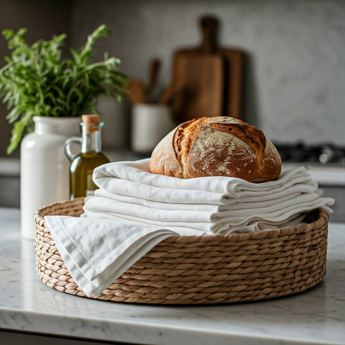 Vintage Mehlsackhandtücher aus 100% Baumwolle 70x70cm Küchentücher 3er Set - Hotelclubshop